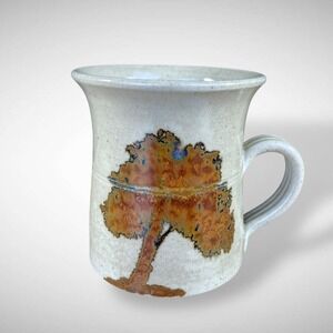 Toolangi Australia Studio Pottery Mug Tree Motif David Williams 1970s